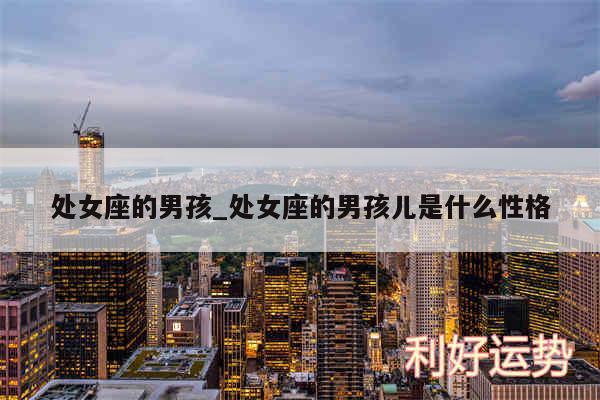 处女座的男孩_处女座的男孩儿是什么性格
