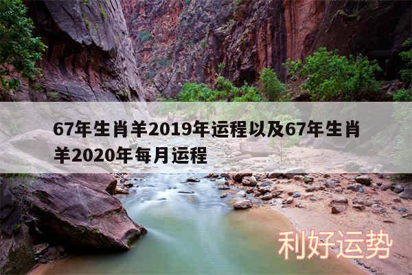 67年生肖羊2019年运程以及67年生肖羊2020年每月运程