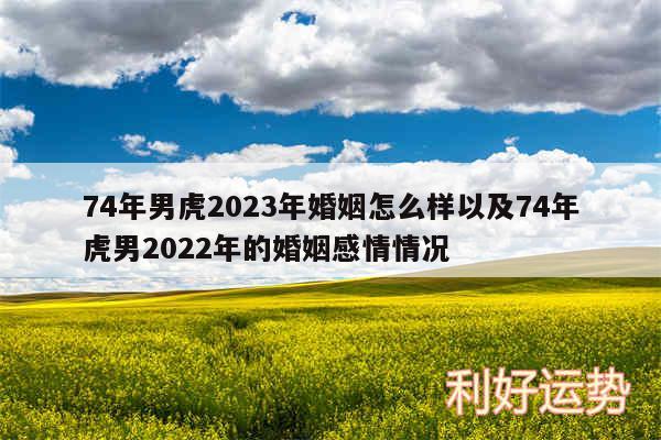 74年男虎2024年婚姻怎么样以及74年虎男2024年的婚姻感情情况