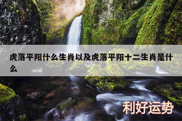 虎落平阳什么生肖以及虎落平阳十二生肖是什么