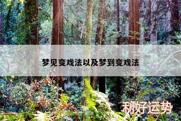 梦见变戏法以及梦到变戏法