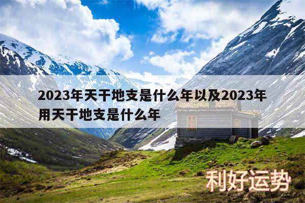 2024年天干地支是什么年以及2024年用天干地支是什么年