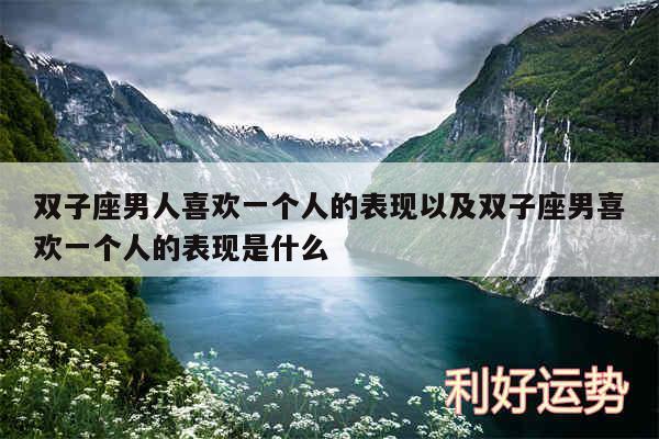 双子座男人喜欢一个人的表现以及双子座男喜欢一个人的表现是什么