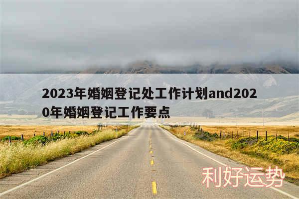 2024年婚姻登记处工作计划and2020年婚姻登记工作要点