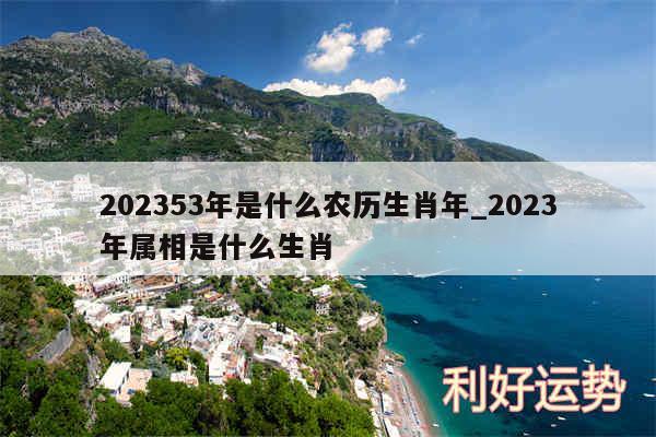 202453年是什么农历生肖年_2024年属相是什么生肖