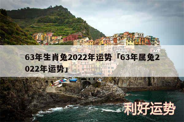 63年生肖兔2024年运势及63年属兔2024年运势