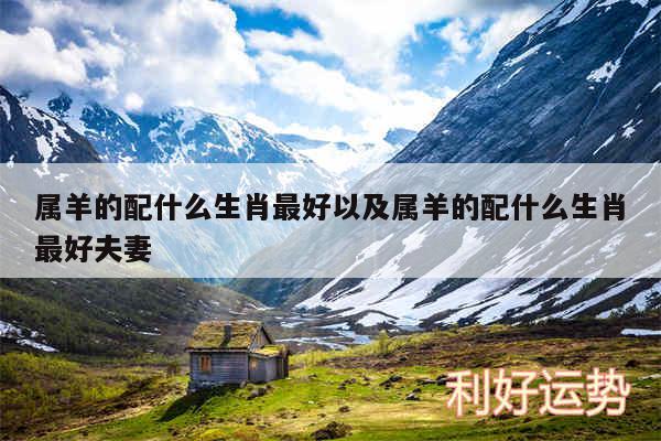 属羊的配什么生肖最好以及属羊的配什么生肖最好夫妻