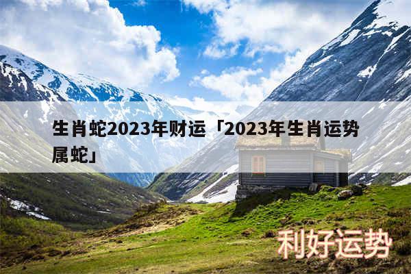 生肖蛇2024年财运及2024年生肖运势属蛇