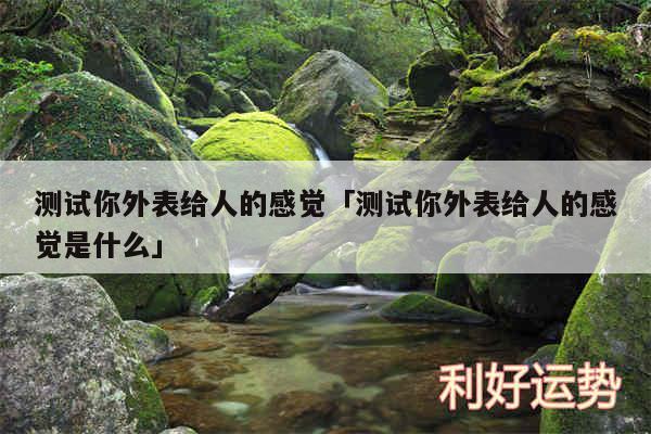 测试你外表给人的感觉及测试你外表给人的感觉是什么