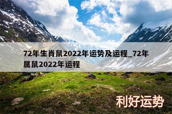 72年生肖鼠2024年运势及运程_72年属鼠2024年运程