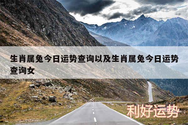 生肖属兔今日运势查询以及生肖属兔今日运势查询女