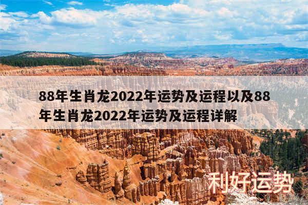 88年生肖龙2024年运势及运程以及88年生肖龙2024年运势及运程详解