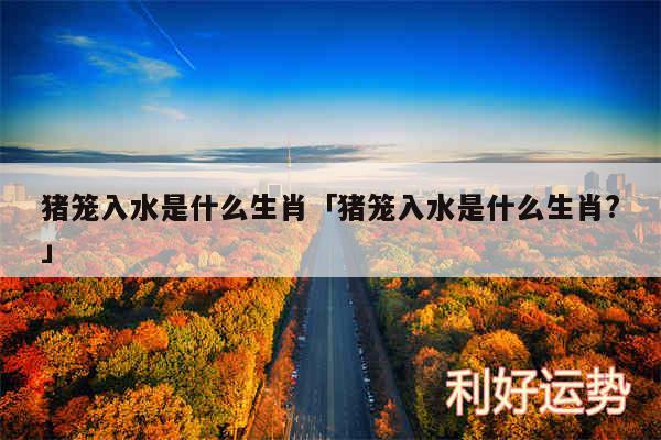 猪笼入水是什么生肖及猪笼入水是什么生肖?