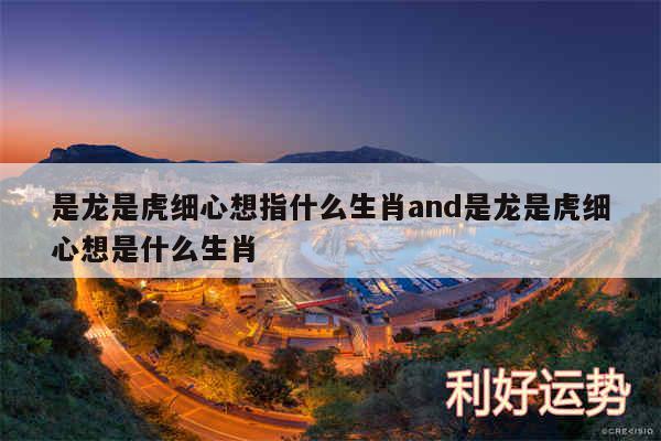 是龙是虎细心想指什么生肖and是龙是虎细心想是什么生肖