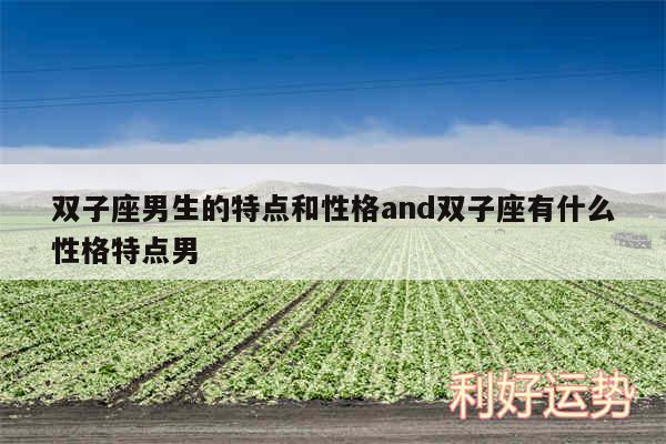 双子座男生的特点和性格and双子座有什么性格特点男