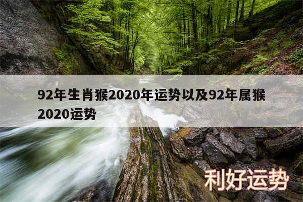 92年生肖猴2020年运势以及92年属猴2020运势