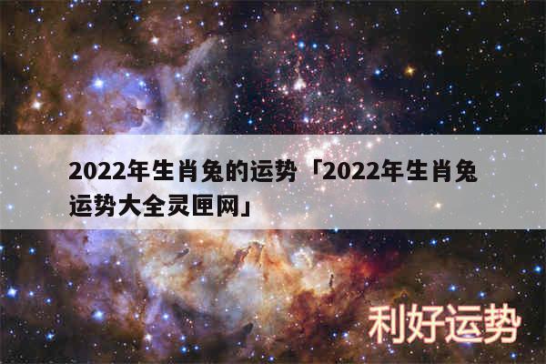 2024年生肖兔的运势及2024年生肖兔运势大全灵匣网