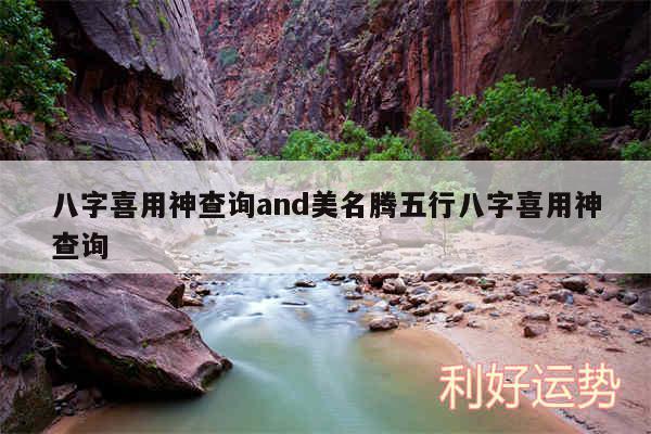 八字喜用神查询and美名腾五行八字喜用神查询