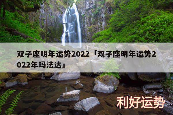 双子座明年运势2024及双子座明年运势2024年玛法达