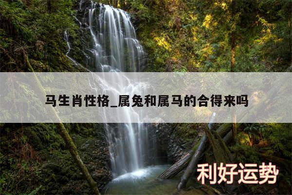 马生肖性格_属兔和属马的合得来吗