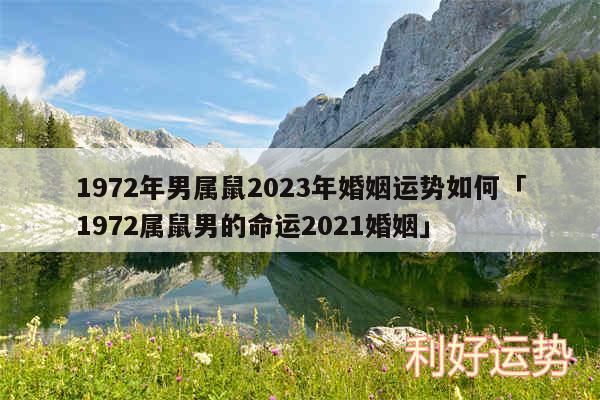 1972年男属鼠2024年婚姻运势如何及1972属鼠男的命运2024婚姻
