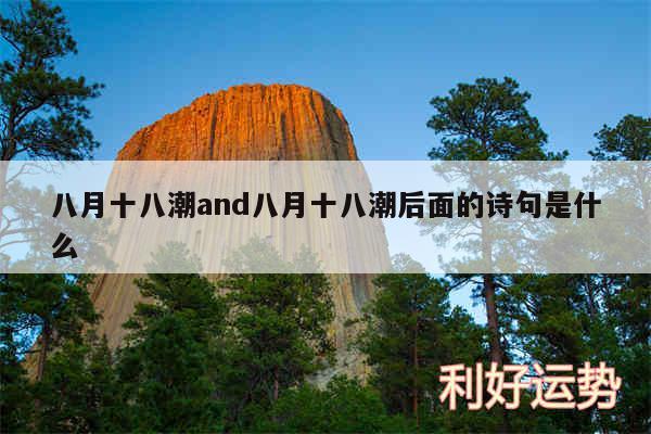 八月十八潮and八月十八潮后面的诗句是什么
