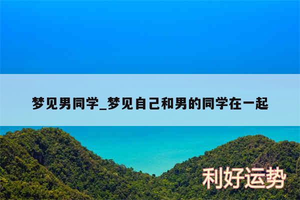 梦见男同学_梦见自己和男的同学在一起