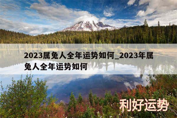2024属兔人全年运势如何_2024年属兔人全年运势如何