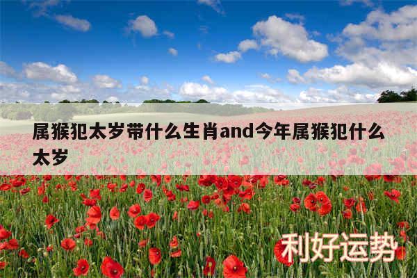 属猴犯太岁带什么生肖and今年属猴犯什么太岁