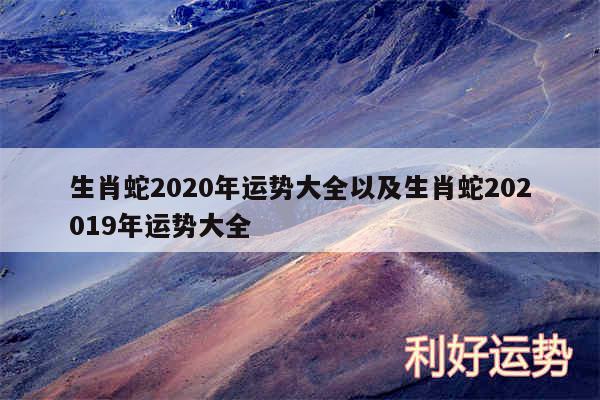 生肖蛇2020年运势大全以及生肖蛇202019年运势大全