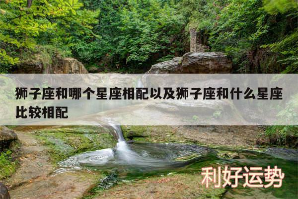 狮子座和哪个星座相配以及狮子座和什么星座比较相配