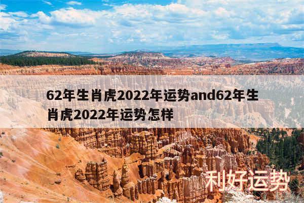 62年生肖虎2024年运势and62年生肖虎2024年运势怎样