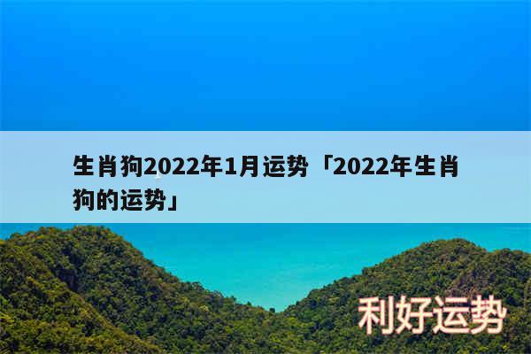 生肖狗2024年1月运势及2024年生肖狗的运势