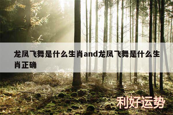 龙凤飞舞是什么生肖and龙凤飞舞是什么生肖正确