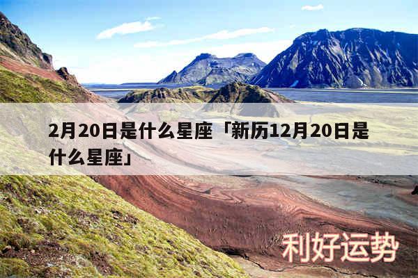 2月20日是什么星座及新历12月20日是什么星座