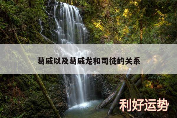 葛威以及葛威龙和司徒的关系