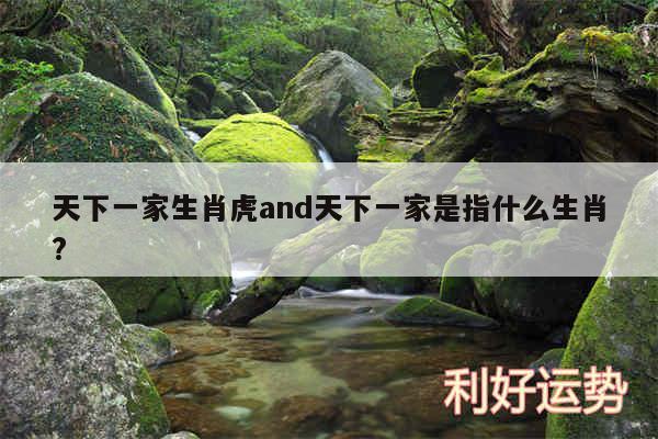天下一家生肖虎and天下一家是指什么生肖?