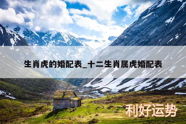 生肖虎的婚配表_十二生肖属虎婚配表