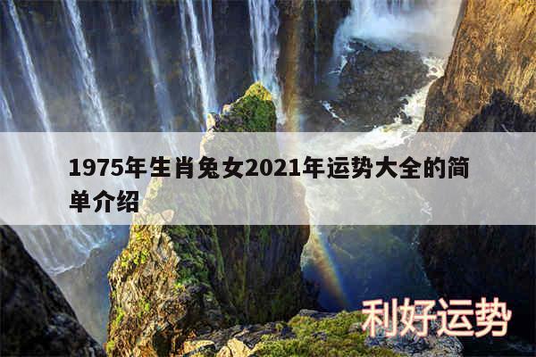 1975年生肖兔女2024年运势大全的简单介绍