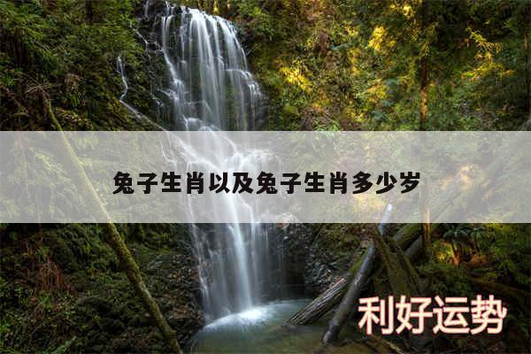 兔子生肖以及兔子生肖多少岁