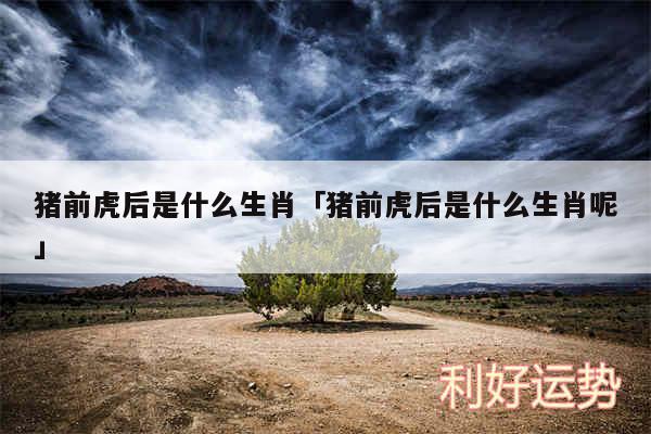 猪前虎后是什么生肖及猪前虎后是什么生肖呢