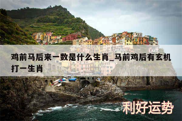 鸡前马后来一数是什么生肖_马前鸡后有玄机打一生肖