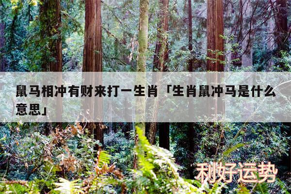 鼠马相冲有财来打一生肖及生肖鼠冲马是什么意思