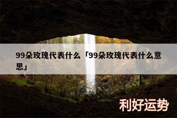 99朵玫瑰代表什么及99朵玫瑰代表什么意思