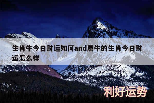 生肖牛今日财运如何and属牛的生肖今日财运怎么样