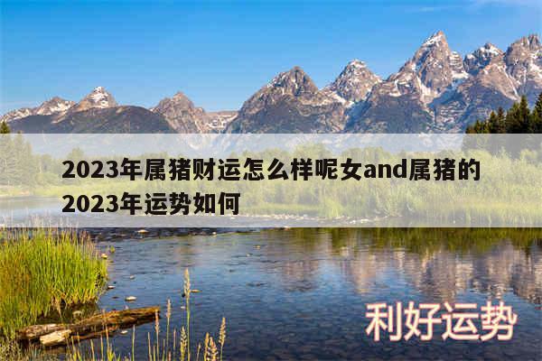 2024年属猪财运怎么样呢女and属猪的2024年运势如何