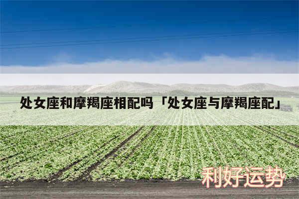 处女座和摩羯座相配吗及处女座与摩羯座配
