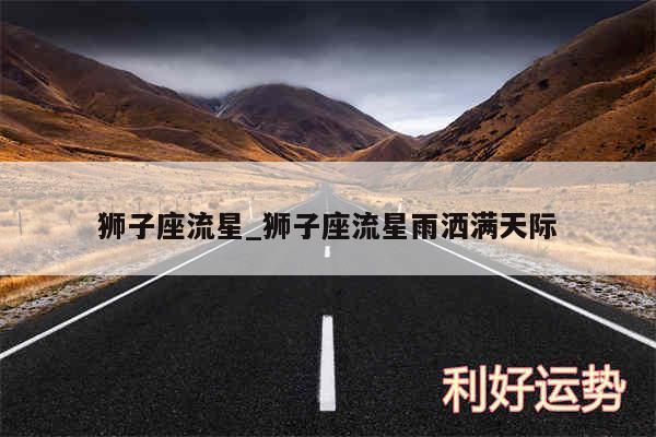 狮子座流星_狮子座流星雨洒满天际
