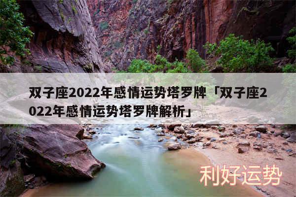 双子座2024年感情运势塔罗牌及双子座2024年感情运势塔罗牌解析