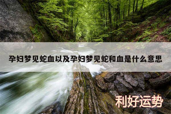孕妇梦见蛇血以及孕妇梦见蛇和血是什么意思